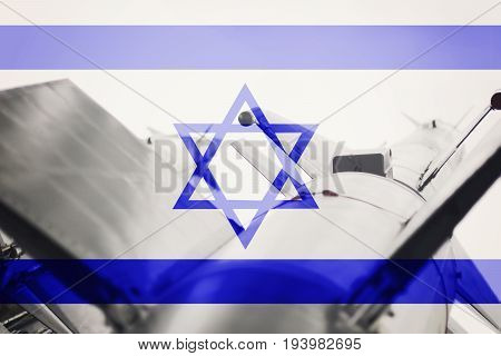 Weapons Of Mass Destruction. Israel Icbm Missile. War Background.