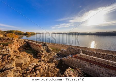 Capidava fortress on the banks of Danube Romania