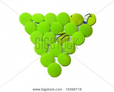 Pulsante verde trinagle