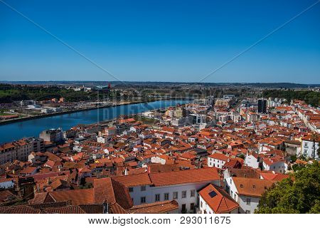 View Of Coimbra City From Coimbra University In Portugal