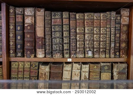 Library Of Coimbra University In Portugal