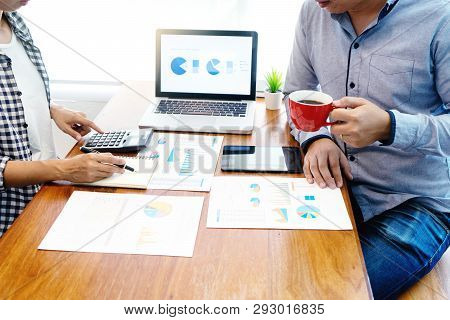 Businessman Work With Friend