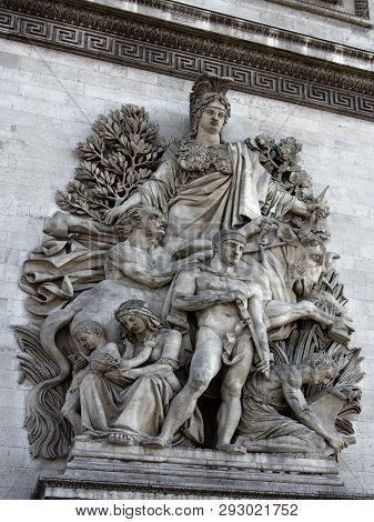 Triumphal Arch From The Champs Elysees, Sculptural Group