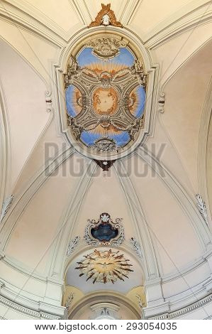 Tarquinia, Italy - Circa September 2017. Interiors Of Catholic Church (chiesa Del Suffragio). Xviii 