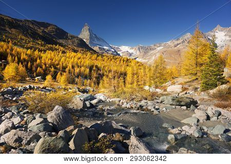 Matterhorn Slopes In Autumn