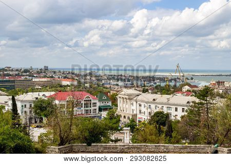 Sevastopol, Crimea - September 2014: View Of Sevastopol From Malakhov Kurgan. Ship Side