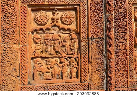 Famous Terracotta (fired Clay Of A Brownish-red Colour, Used As Ornamental Building Material) Relief