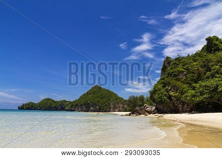 Beach Nature With Sky At Tungsang Bay In Chumphon Province Thailand Is Famous For Travel
