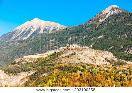 old fortification town Briancon in France