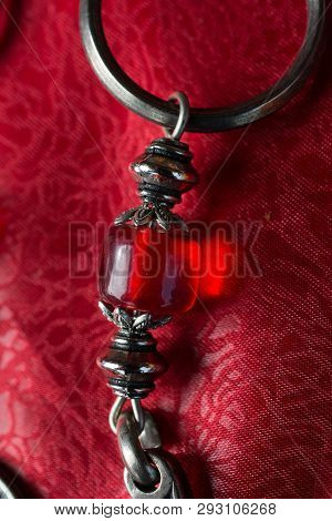 Beautifulcolorful  Bead Used As A Part Of An Earring