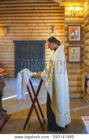 Chapaevsk, Samara Region, Russia - March 18, 2019: Church Of The Kazan Icon Of The Mother Of God In 