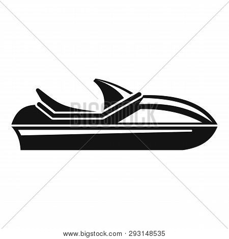 Race Jet Ski Icon. Simple Illustration Of Race Jet Ski Vector Icon For Web Design Isolated On White 