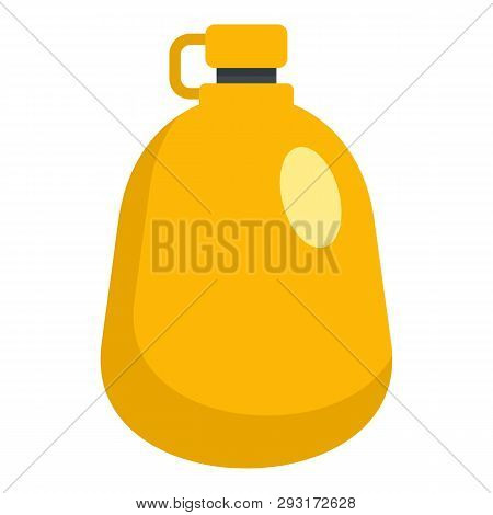Water Flask Icon. Flat Illustration Of Water Flask Vector Icon For Web Design