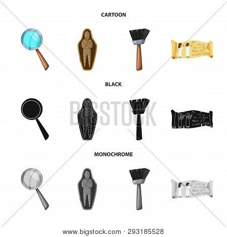 Vector Illustration Of Story And Items Icon. Set Of Story And Attributes  Vector Icon For Stock.