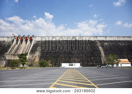 Khun Dan Prakan Chon Dam Was Formerly Named Khlong Tha Dan Reservoir At Ban Tha-dan In Hin Tang Subd