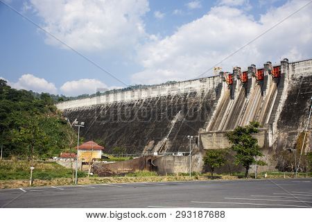 Khun Dan Prakan Chon Dam Was Formerly Named Khlong Tha Dan Reservoir At Ban Tha-dan In Hin Tang Subd