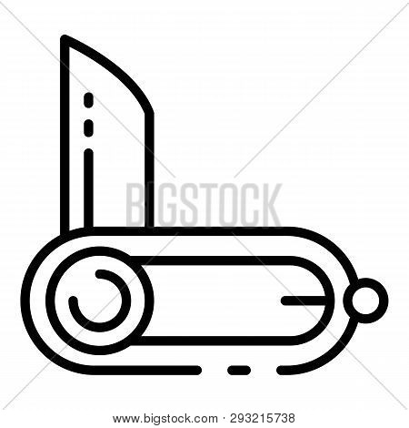 Pocket Penknife Icon. Outline Pocket Penknife Vector Icon For Web Design Isolated On White Backgroun