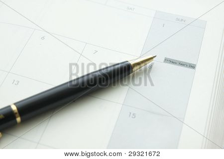 Pen op een boek, Happy New Year