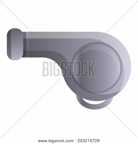 Police Whistle Icon. Cartoon Of Police Whistle Vector Icon For Web Design Isolated On White Backgrou