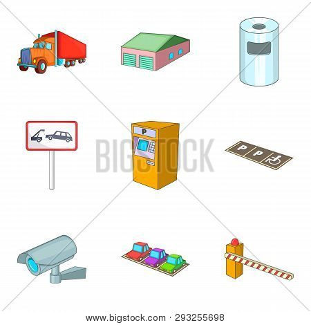 Region Icons Set. Cartoon Set Of 9 Region Icons For Web Isolated On White Background
