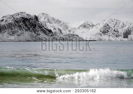 Haukland Beach in Lofoten Archipelago, Norway, Europe