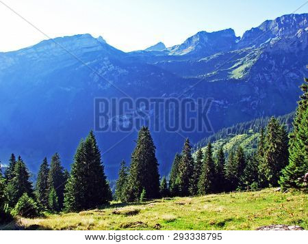 Alpine Peak Margelchopf Above The Voralpsee Lake And In The Alviergruppe Mountain Range - Canton Of 