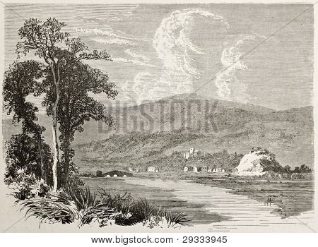 มุมมองเก่า Caerleon เวลส์ สร้าง โดย Grandsire หลัง Erny เผยแพร่เมื่อเลอทัวร์งาม ปารีส 186