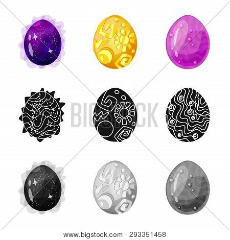Vector Illustration Of Animal And Prehistoric Icon. Set Of Animal And Cute  Stock Vector Illustratio