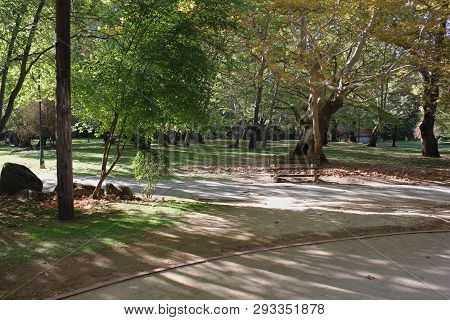 Agios Nikolaos Park Naousa Greece Europe