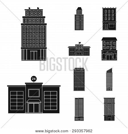 Vector Design Of Modern And Estate   Logo. Set Of Modern And Building Vector Icon For Stock.