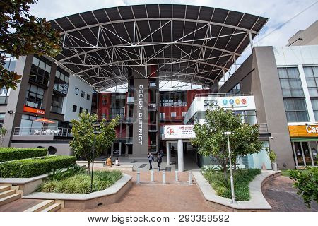 Johannesburg, South Africa, 22nd March- 2019: Exterior View Of Modern Office Building. The Building 