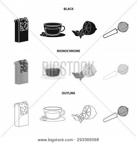 Vector Design Of Healthy And Floral  Icon. Set Of Healthy And Gradient Stock Vector Illustration.