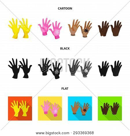 Vector Illustration Of Silhouette And Safety Icon. Set Of Silhouette And Comfort Vector Icon For Sto