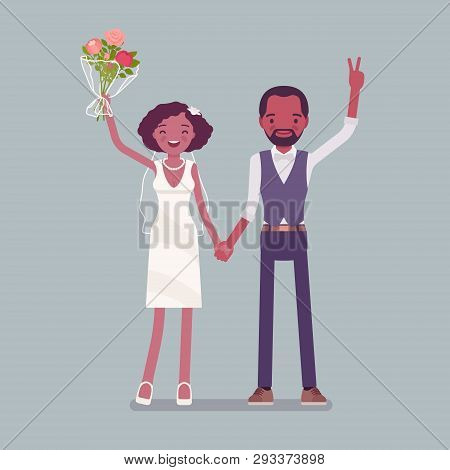 Happy Bride Groom On Vector Photo Free Trial Bigstock