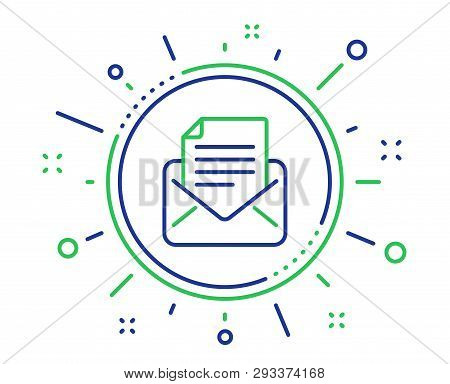 Mail Correspondence Line Icon. Read Message Sign. E-mail Symbol. Quality Design Elements. Technology