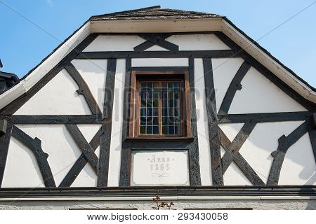 Part Of A Half-timbered House In Germany Built In 1365