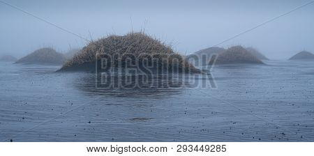 Mystic Landscape Of Stokksnes Close To Höfn On At Dusk, Iceland, Europe