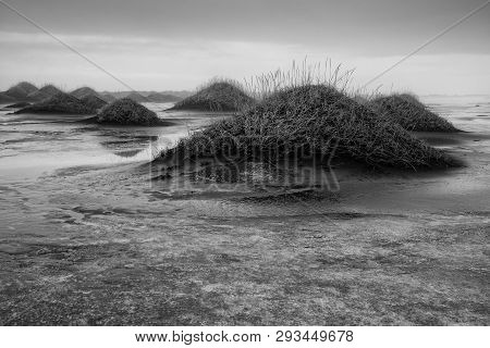Mystic Landscape Of Stokksnes Close To Höfn On At Dusk, Iceland, Europe