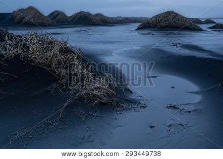 Mystic Landscape Of Stokksnes Close To Höfn On At Dusk, Iceland, Europe