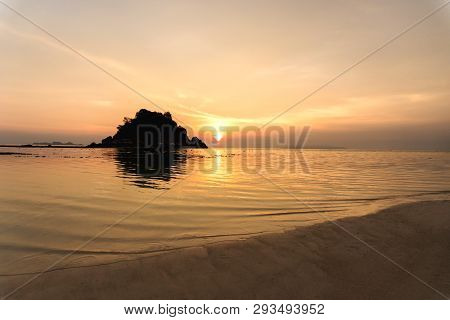 Beautiful Sunrise On Koh Lipe Beach Thailand ,summer Vacation