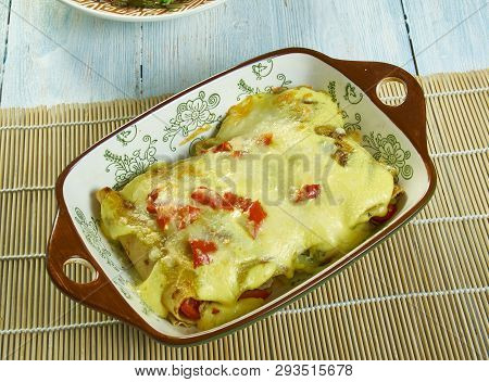 Creamy Pepperjack Chicken Enchiladas