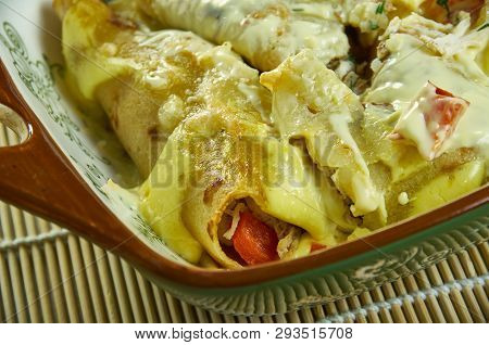 Creamy Pepperjack Chicken Enchiladas
