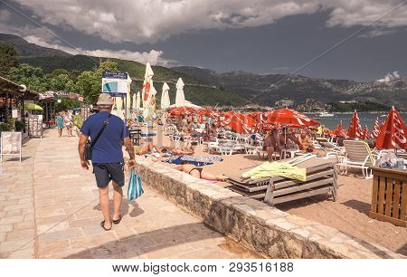 Budva Sea Promenade In Montenegro