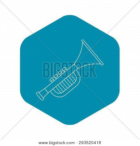 Trumpet Toy For Kids Icon. Outline Illustration Of Trumpet Toy For Kids Vector Icon For Web