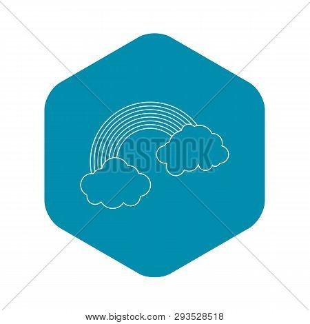 Rainbow Icon. Outline Illustration Of Rainbow Vector Icon For Web