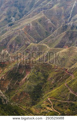 mountains in Anaga rural park, Tenerife