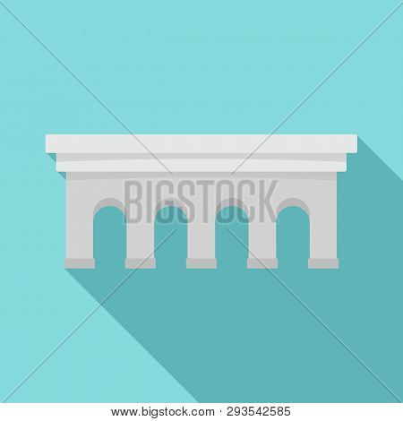 Beton Bridge Icon. Flat Illustration Of Beton Bridge Vector Icon For Web Design