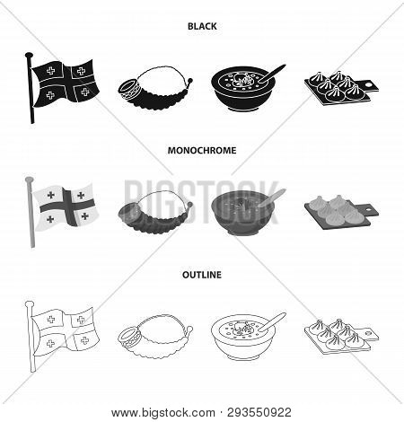 Isolated Object Of Culture And Sightseeing Symbol. Set Of Culture And Originality Vector Icon For St