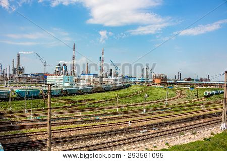 Novomoskovsk, Russia - June 2015: Chemical Plant 