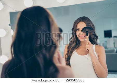 Close-up Portrait Of Her She Nice-looking Winsome Attractive Lovely Magnificent Fascinating Cheerful